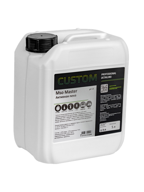 CUSTOM Сред-во для бесконтактной мойки а/м Mso Master, 5 л CM-00007-5