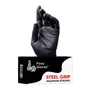 FOXY-GLOVES XL Перчатки нитрил. нестерил. Steel Grip, размер XL, (50 пар) ЧЕРНЫЕ ДР-00001009