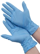 OPTILINE Перчатки нитриловые, размер L, голубые, 200 штук 27-3307