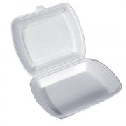 Ланч-бокс LBE-1 ВПС, 1-секция, 249х207х61 мм, белый, 100 штук 17-3074