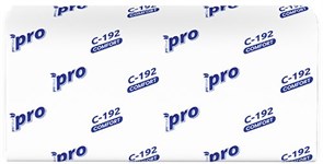 PROtissue Полотенца бум. листовые Premium, 1-сл, V-слож, белые, 250 л в уп (C-192) 12-0655