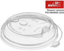 Крышка с клапаном для стакана, 90 мм, прозрачная, PP, 50 шт 19-5159