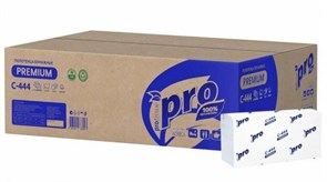 PROtissue Полотенца бумажные C-444, 24х22,5 см, Z, 2-сл, 150 л, 28 упак. 12-1844