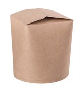 Контейнер бумажный China Pack, 450 мл, крафт (50 шт) 19-0523