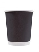 Стакан бумажный 250 мл, 80 мм, 2-сл., чёрный, 25 шт 19-5988