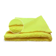 Микрофибра 40x40 см, разноворсовая (желтая), 400 г/м2 00000035