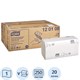 Полотенца бумажные листовые Tellus Стандарт H3 120108, ZZ, 1-сл, белые, 250 л, 20 пачек в коробке 12-0044 - фото 6853